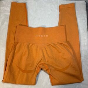 NVGTN Women's‎ Seamless High Waisted Leggings Orange Size M